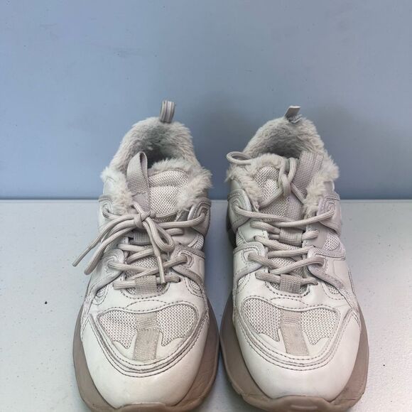 Zara Faux Fur Lined Chunky Sneakers Size 38 - Picture 2 of 8